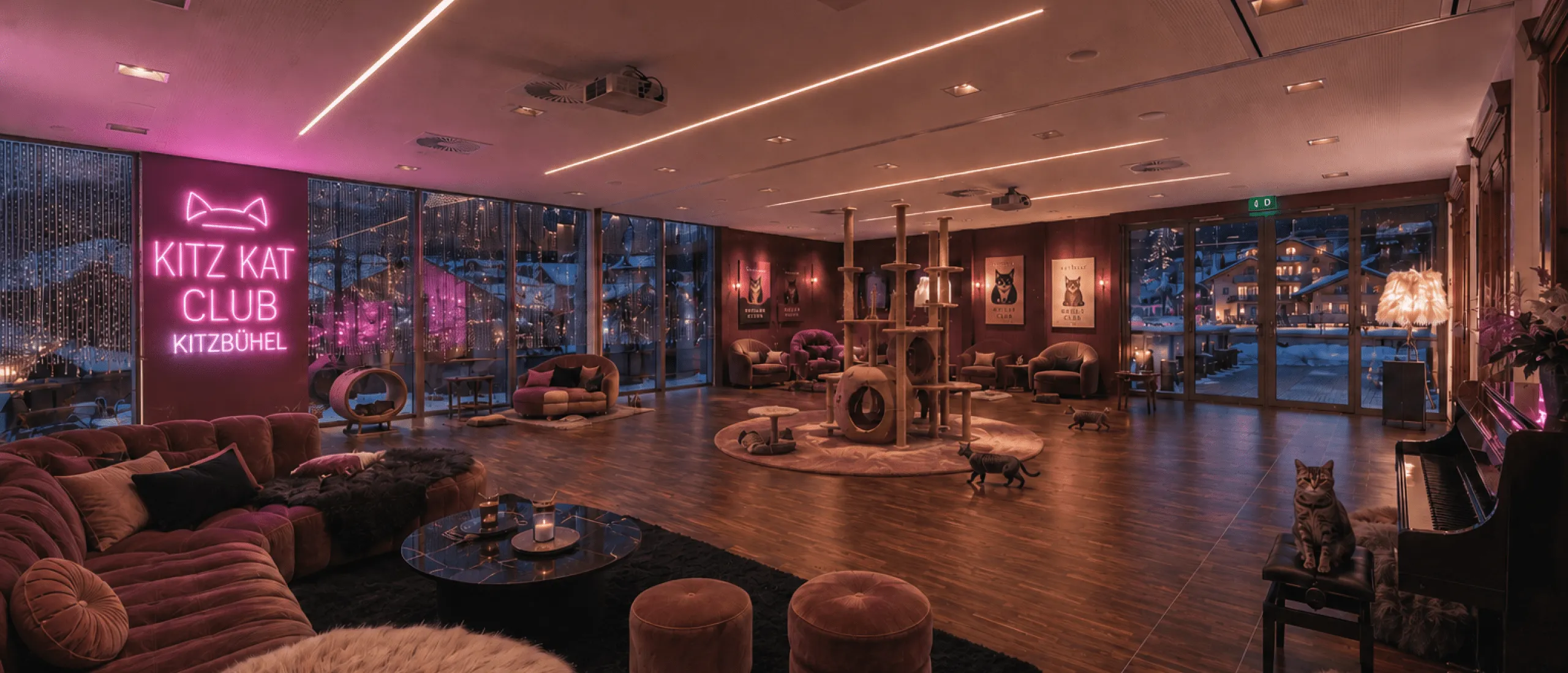 Innenansicht des Kitz Kat Clubs in Kitzbühel